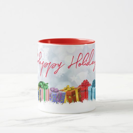 Wunderbare Weihnachtsgeschenke aus Regenbogen Tasse (Zentrum)