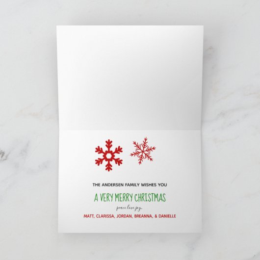 Wunderbare Weihnachtskarte Feiertagskarte (Innenseite)