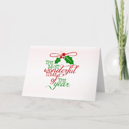 Wunderbare Weihnachtskarte Feiertagskarte