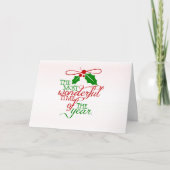 Wunderbare Weihnachtskarte Feiertagskarte (Vorderseite)