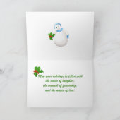 Wunderbare Weihnachtskarte für Snowmen Feiertagskarte (Innenseite)