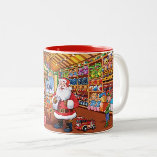 Wunderbare Weihnachtswerkstatt Weihnachten Tasse (VorderseiteRechts)