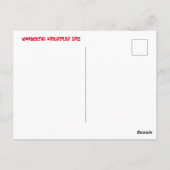 Wunderbare Weihnachtszeit Postkarte (Rückseite)