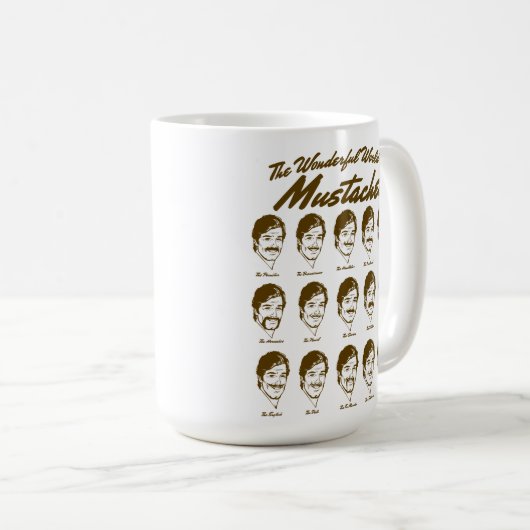 Wunderbare Welt der Schnurrbart-Tasse Kaffeetasse (VorderseiteRechts)