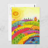 wunderbare Welt Postkarte (Vorne/Hinten)