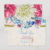 Wunderbare Wildblumen Danke, Cards Dankeskarte (Vorne/Hinten)