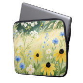Wunderbare Wildblumenwiese Laptopschutzhülle (Vorderseite Links)