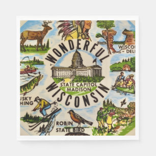 Wunderbare Wisconsin-Party Serviette