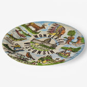 Wunderbare Wisconsin-Partyplatten Pappteller (Schrägansicht)