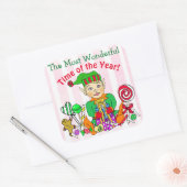 Wunderbare Zeit der Elf Quadratischer Aufkleber (Umschlag)