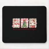 Wunderbare Zeit des Jahres frohe Weihnachtsfeierta Mousepad (Vorne)