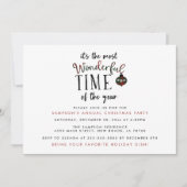 Wunderbare Zeit des Jahres Weihnachten Einladungen (Vorderseite)