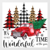 Wunderbare Zeit Fensteraufkleber (Blatt)