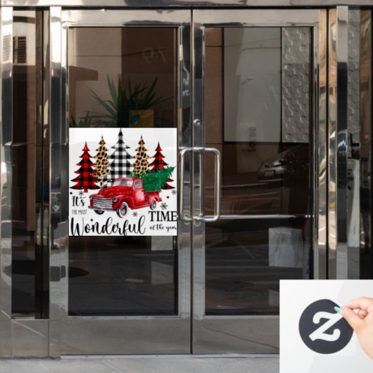 Wunderbare Zeit Fensteraufkleber (Büro Tür)