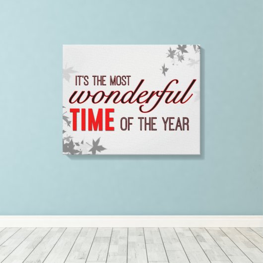 Wunderbare Zeit Leinwanddruck (Insitu (Holzboden))