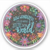 Wunderbarer Aufkleber für Lebensanreize (Vorderseite)