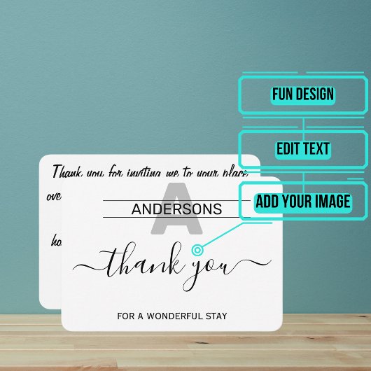 Wunderbarer Bleibe Dankeskarte