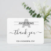 Wunderbarer Bleibe Dankeskarte (Stehend Vorderseite)