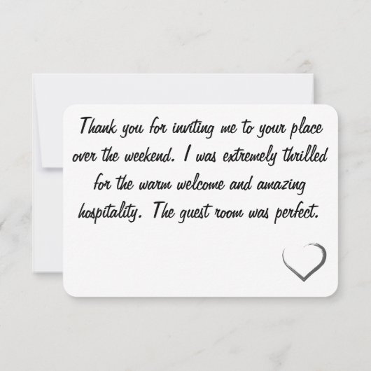 Wunderbarer Bleibe Dankeskarte (Rückseite)