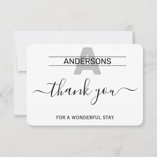 Wunderbarer Bleibe Dankeskarte (Vorderseite)