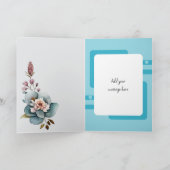 Wunderbarer blühender Geburtstag der Oma Karte (Innenseite)