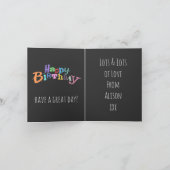 Wunderbarer Bruder Karte (Innenseite)