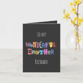 Wunderbarer Bruder Karte (Gelbe Blume)