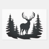 Wunderbarer Buck unter den Kiefern Geschenkpapier Set (Vorderseite)