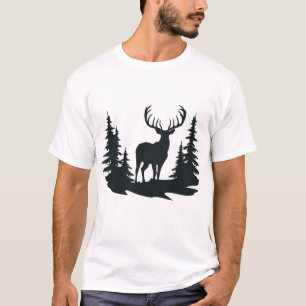 Wunderbarer Buck unter den Kiefern T-Shirt