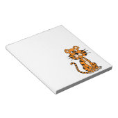 Wunderbarer Cartoon Tiger Design Notizblock (angewinkelt)
