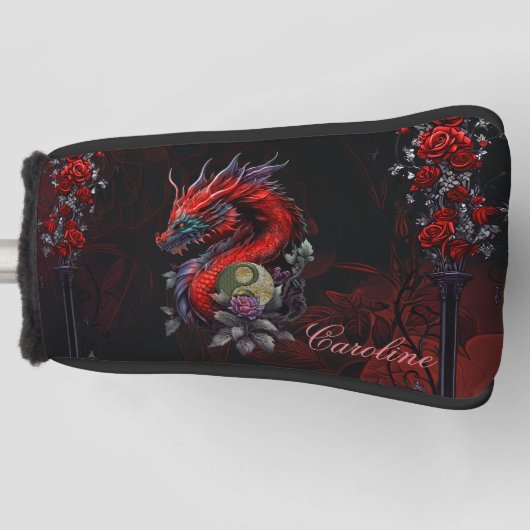 Wunderbarer chinesischer Drache Golf Headcover (Vorderseite)