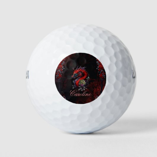 Wunderbarer chinesischer Drache Golfball (Vorderseite)