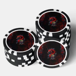 Wunderbarer chinesischer Drache Pokerchips