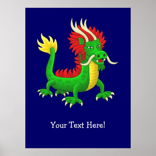 Wunderbarer chinesischer Drache Poster (Vorne)