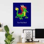 Wunderbarer chinesischer Drache Poster (Heimbüro)