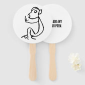 Wunderbarer chinesischer Zodiac-Affe#001- Fächer (Vorne und Hinten)