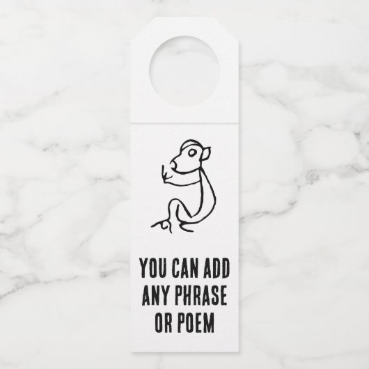 Wunderbarer chinesischer Zodiac-Affe#001- Flaschenanhänger (Vorderseite)