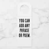 Wunderbarer chinesischer Zodiac-Affe#001- Flaschenanhänger (Rückseite)