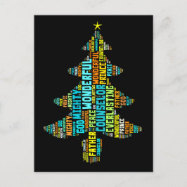 Wunderbarer Counselor Mighty God Prince of Peace Postkarte