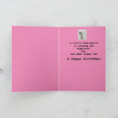 Wunderbarer Cousin Birthday Hummingbird Card Karte (Innenseite)