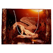 Wunderbarer Drache Große Geschenktüte (Rückseite)