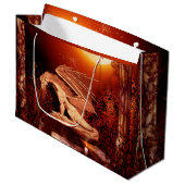 Wunderbarer Drache Große Geschenktüte (Vorderseite Schrägansicht)