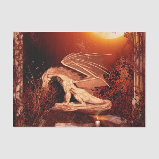 Wunderbarer Drache Seidenpapier (Vorderseite)