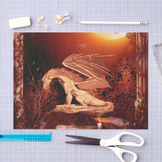 Wunderbarer Drache Seidenpapier (Handwerk)