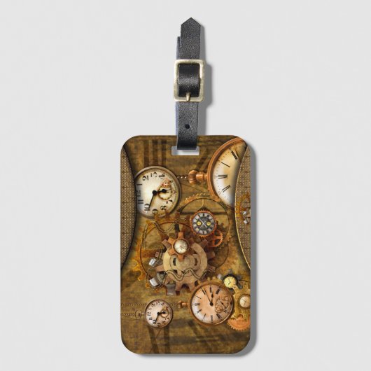 Wunderbarer edler steampunk Entwurf Gepäckanhänger (Vorderseite Vertikal)
