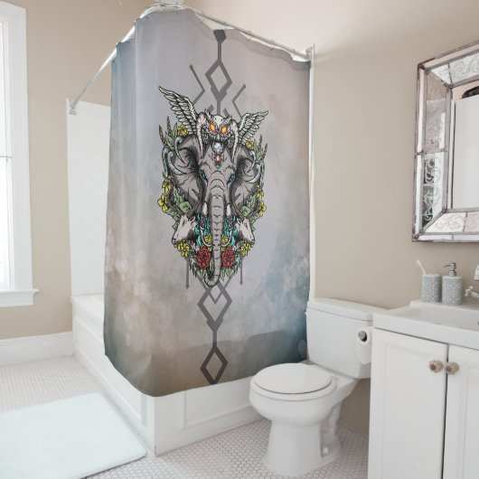 Wunderbarer Elefant Duschvorhang (Beispiel)