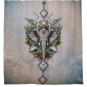 Wunderbarer Elefant Duschvorhang (Vorderseite)