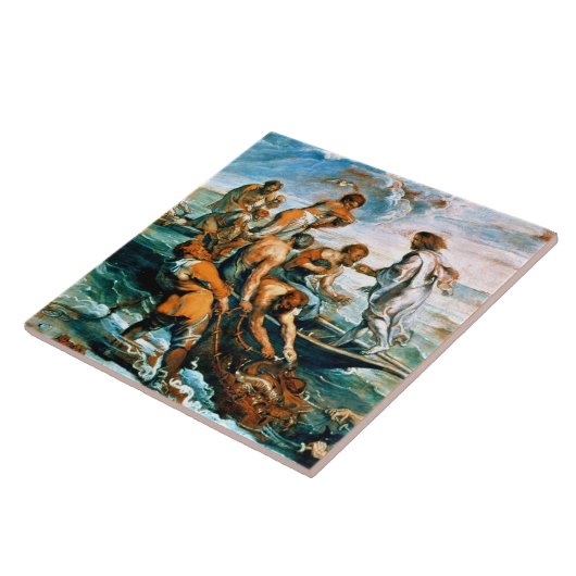 Wunderbarer Entwurf der Fische Fliese (Seite)