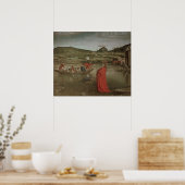 Wunderbarer Entwurf der Fische Poster (Küche)