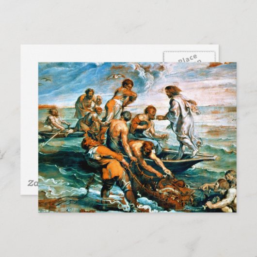 Wunderbarer Entwurf der Fische Postkarte (Vorne/Hinten)